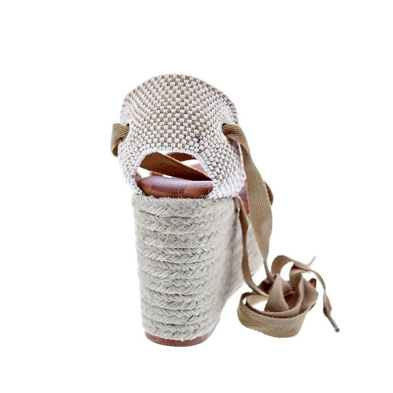 Sandalias Popa zapatos Mujer modelo Mikeno Beige 