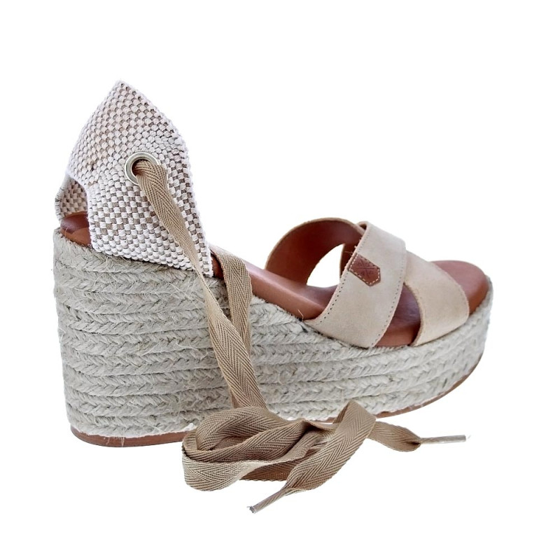 Sandalias Popa zapatos Mujer modelo Mikeno Beige 