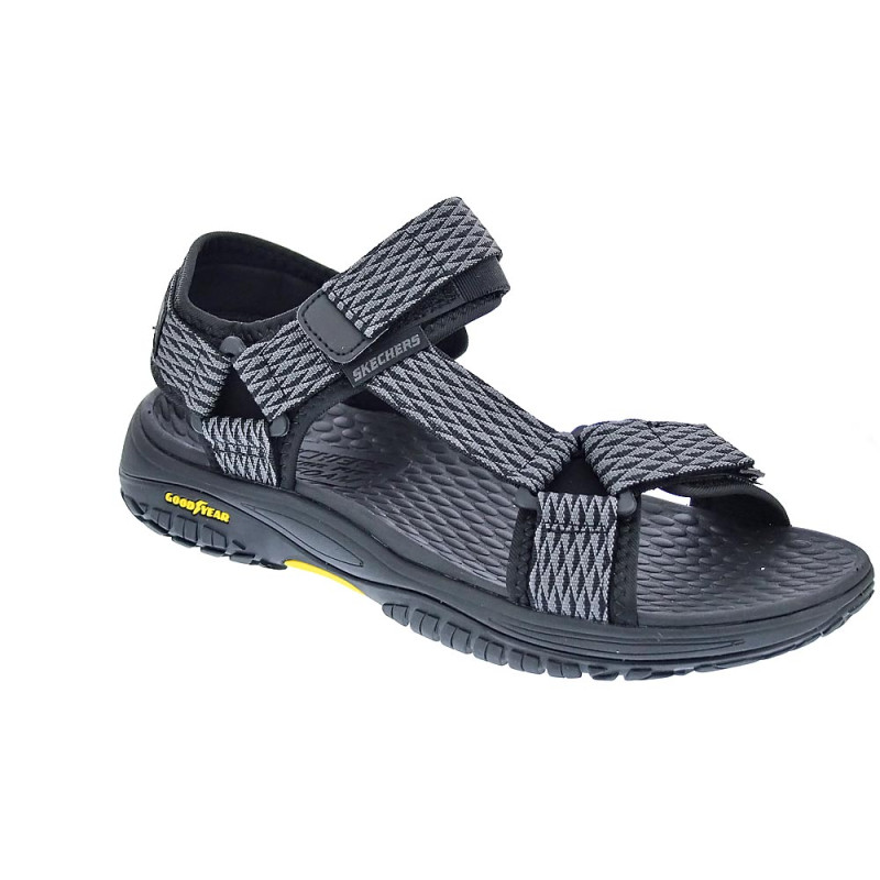 Sandalias Skechers zapatos Hombre modelo Lomell Negro 