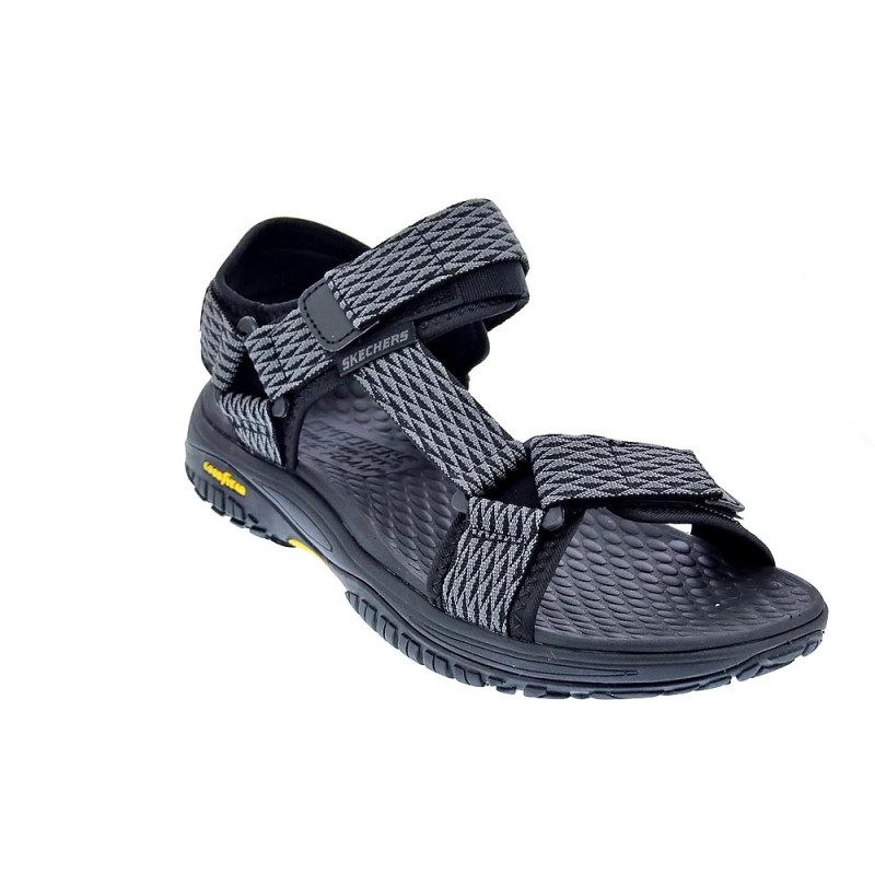Sandalias Skechers zapatos Hombre modelo Lomell Negro 