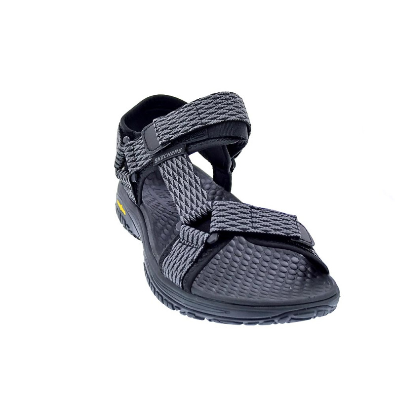 Sandalias Skechers zapatos Hombre modelo Lomell Negro 
