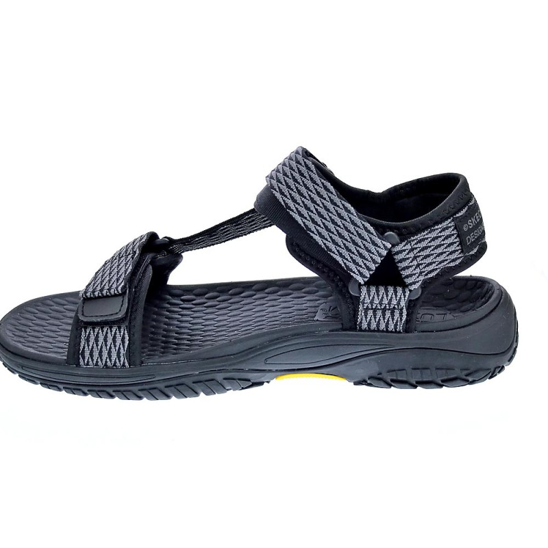 Sandalias Skechers zapatos Hombre modelo Lomell Negro 