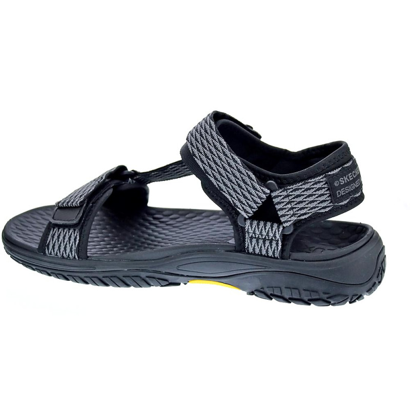 Sandalias Skechers zapatos Hombre modelo Lomell Negro 