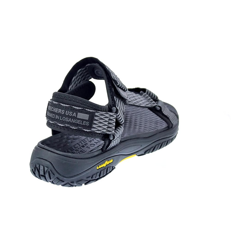 Sandalias Skechers zapatos Hombre modelo Lomell Negro 