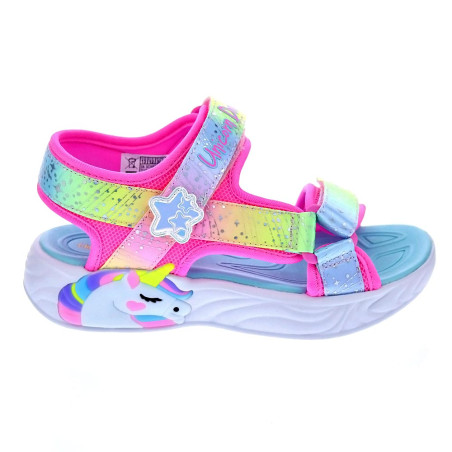 Sandalias Skechers zapatos Niña modelo Unicorn Blanco 