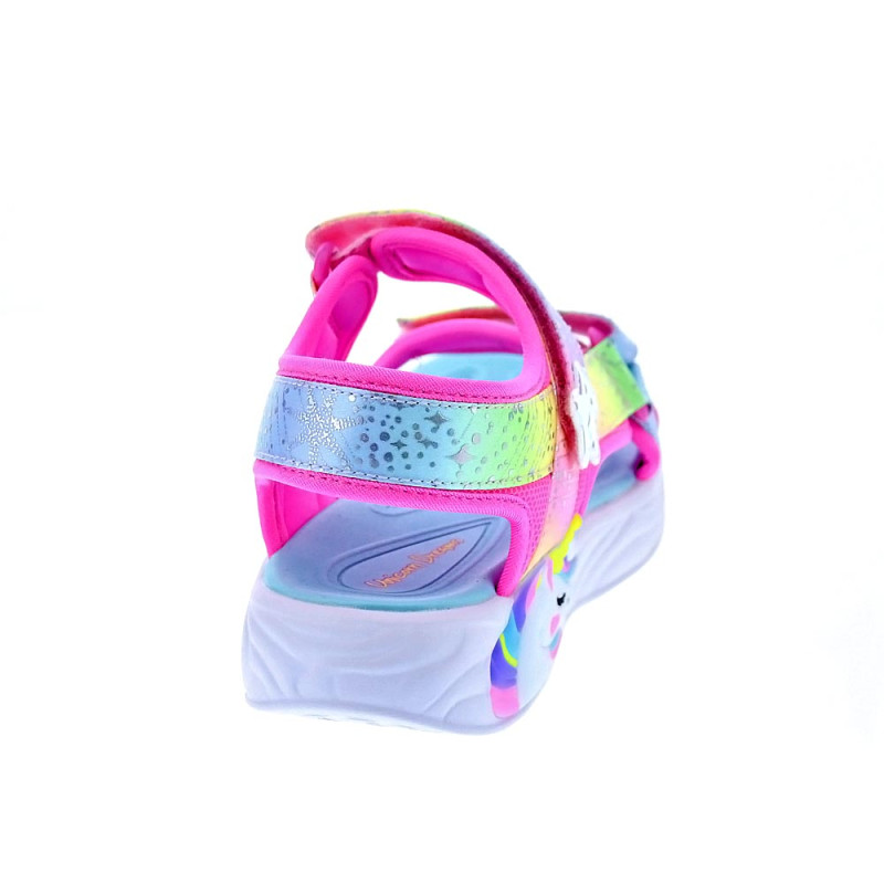 Sandalias Skechers zapatos Niña modelo Unicorn Blanco 