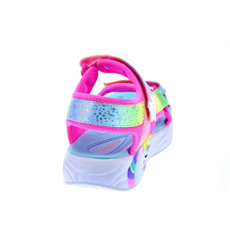 Sandalias Skechers zapatos Niña modelo Unicorn Blanco 