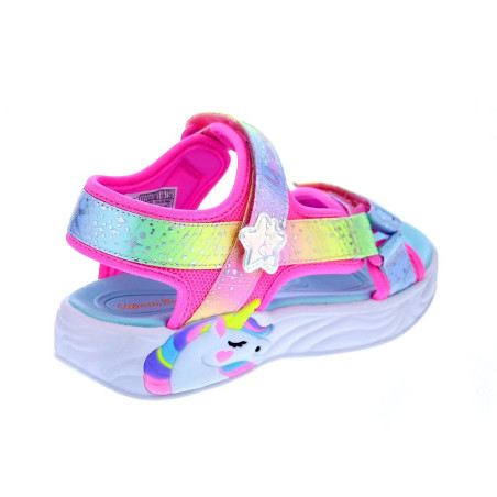 Sandalias Skechers zapatos Niña modelo Unicorn Blanco 