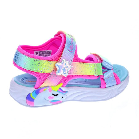 Sandalias Skechers zapatos Niña modelo Unicorn Blanco 