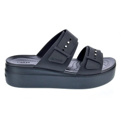 Sandalias Crocs zapatos Mujer modelo Brooklyn Buckle Negro 
