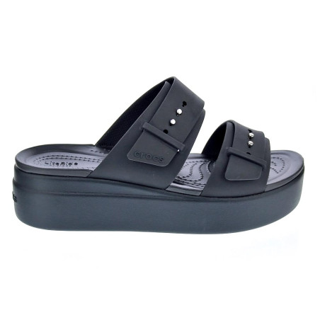 Sandalias Crocs zapatos Mujer modelo Brooklyn Buckle Negro 