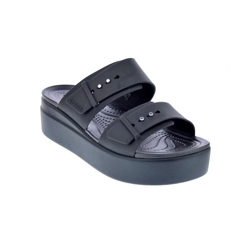 Sandalias Crocs zapatos Mujer modelo Brooklyn Buckle Negro 