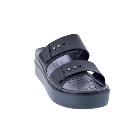 Sandalias Crocs zapatos Mujer modelo Brooklyn Buckle Negro 