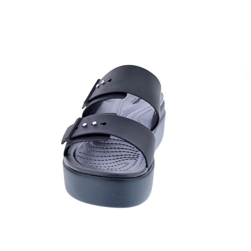 Sandalias Crocs zapatos Mujer modelo Brooklyn Buckle Negro 