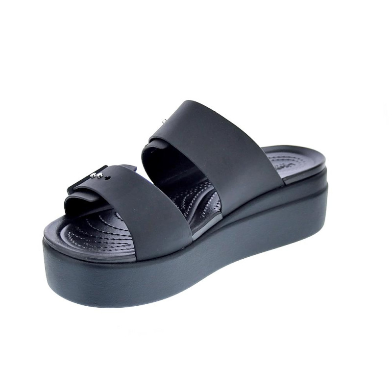 Sandalias Crocs zapatos Mujer modelo Brooklyn Buckle Negro 
