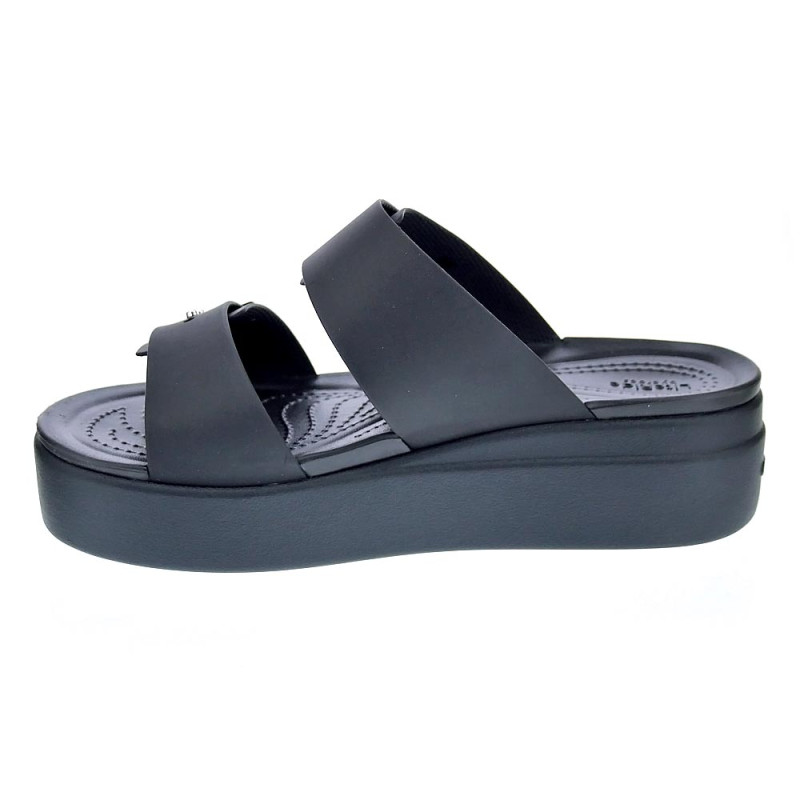 Sandalias Crocs zapatos Mujer modelo Brooklyn Buckle Negro 