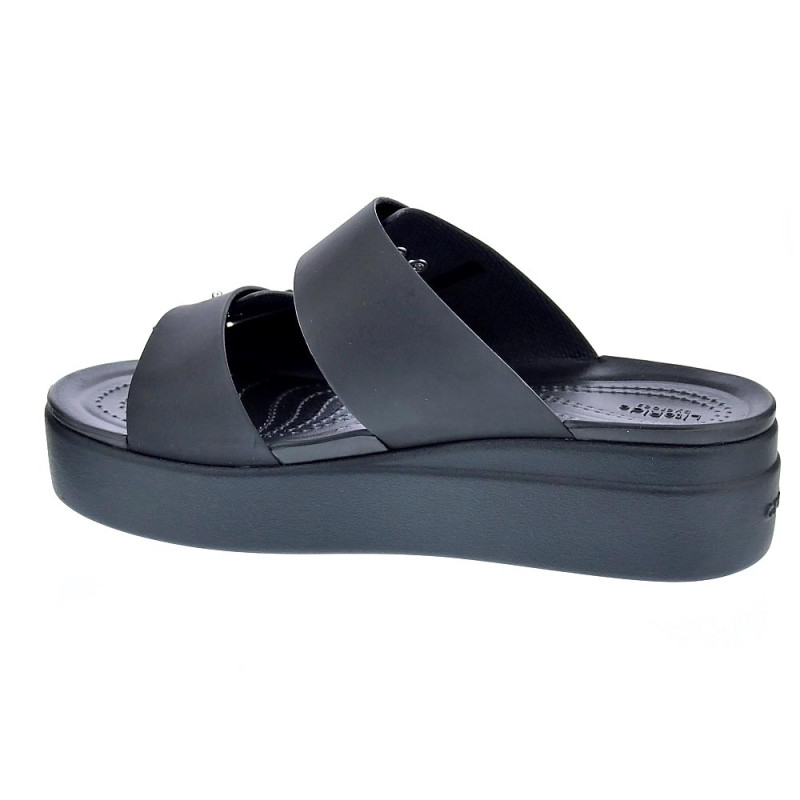 Sandalias Crocs zapatos Mujer modelo Brooklyn Buckle Negro 