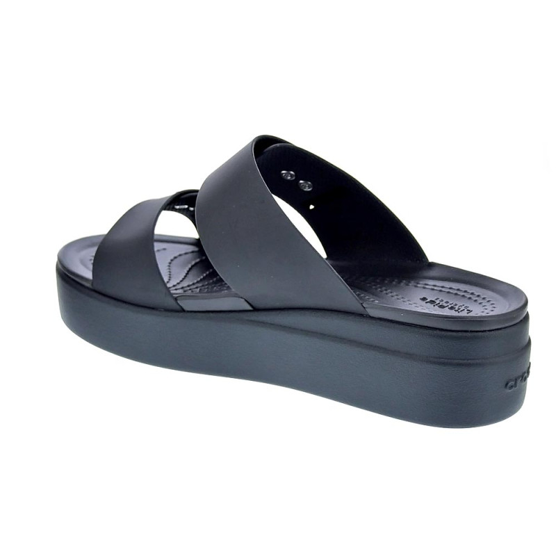 Sandalias Crocs zapatos Mujer modelo Brooklyn Buckle Negro 