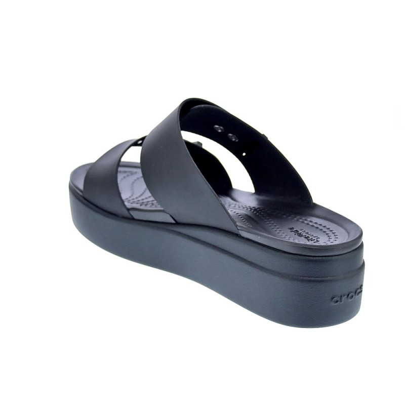 Sandalias Crocs zapatos Mujer modelo Brooklyn Buckle Negro 