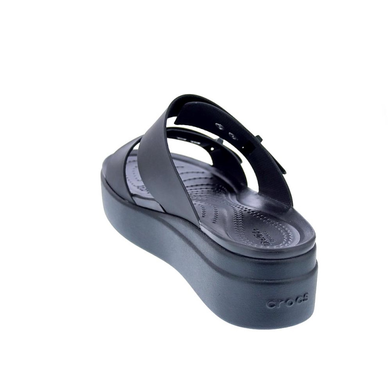 Sandalias Crocs zapatos Mujer modelo Brooklyn Buckle Negro 