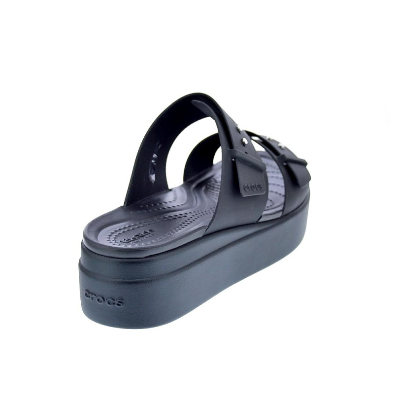 Sandalias Crocs zapatos Mujer modelo Brooklyn Buckle Negro 