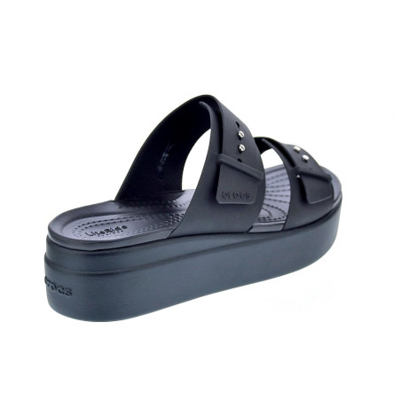 Sandalias Crocs zapatos Mujer modelo Brooklyn Buckle Negro 