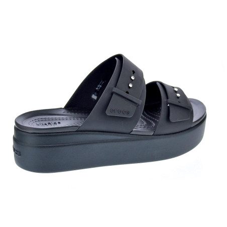 Sandalias Crocs zapatos Mujer modelo Brooklyn Buckle Negro 