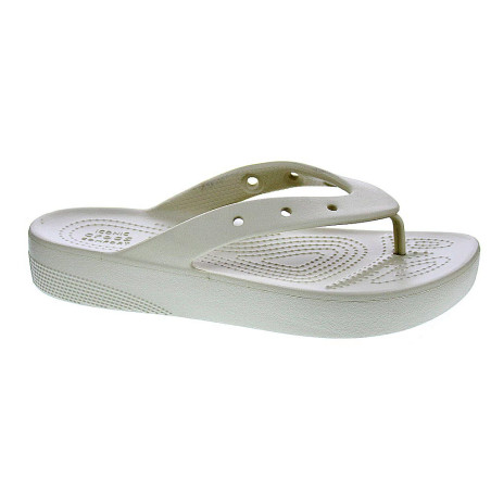Sandalias Crocs zapatos Mujer modelo Platform Flip Beige 