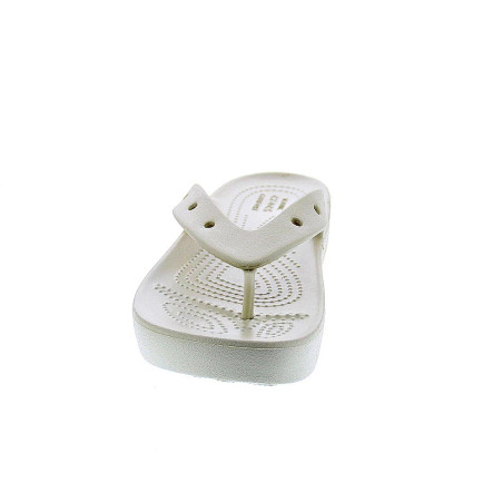 Sandalias Crocs zapatos Mujer modelo Platform Flip Beige 