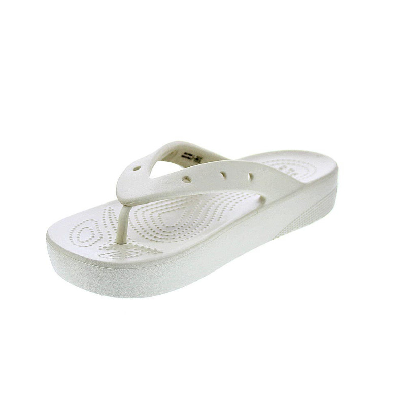 Sandalias Crocs zapatos Mujer modelo Platform Flip Beige 