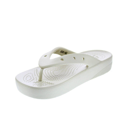 Sandalias Crocs zapatos Mujer modelo Platform Flip Beige 