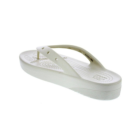Sandalias Crocs zapatos Mujer modelo Platform Flip Beige 