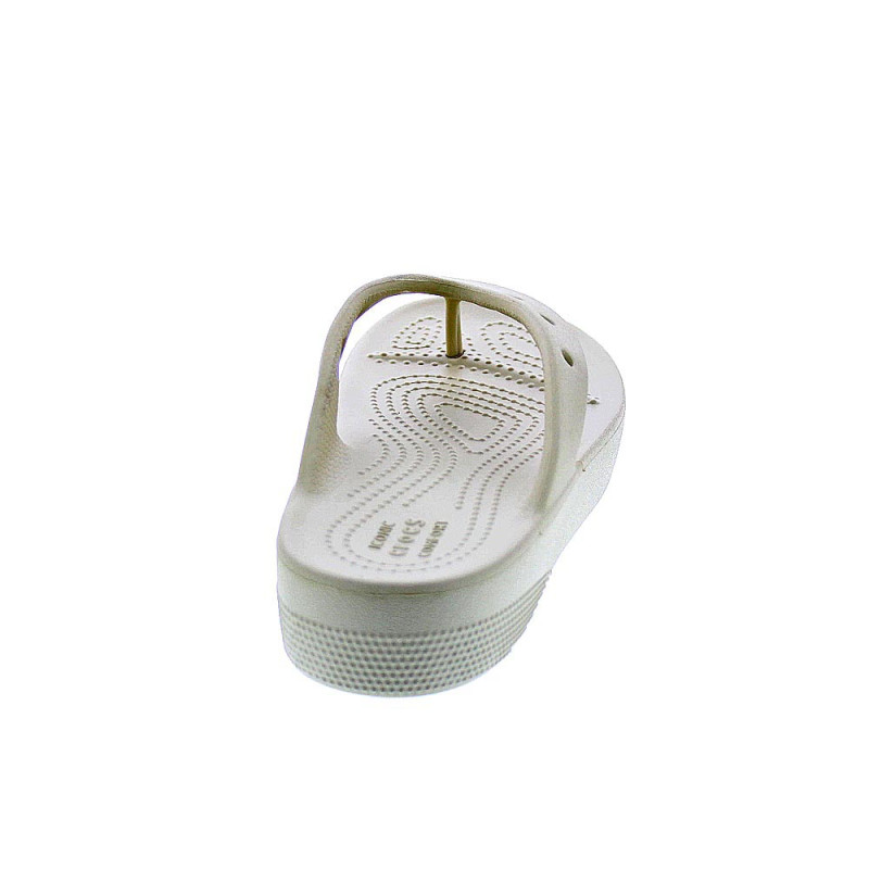 Sandalias Crocs zapatos Mujer modelo Platform Flip Beige 