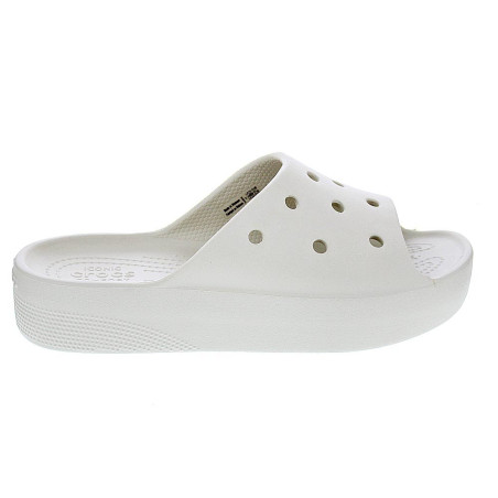 Sandalias Crocs zapatos Mujer modelo Classic Platform Slide Beige 