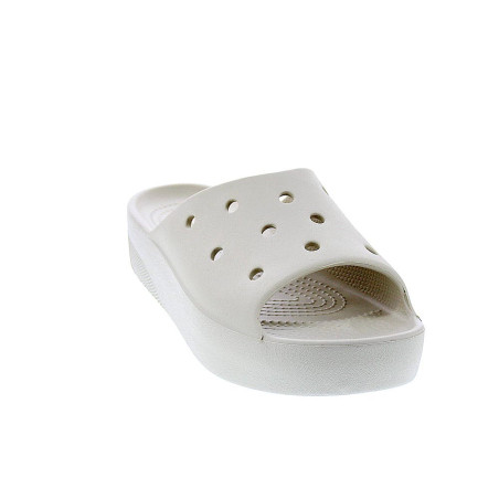 Sandalias Crocs zapatos Mujer modelo Classic Platform Slide Beige 