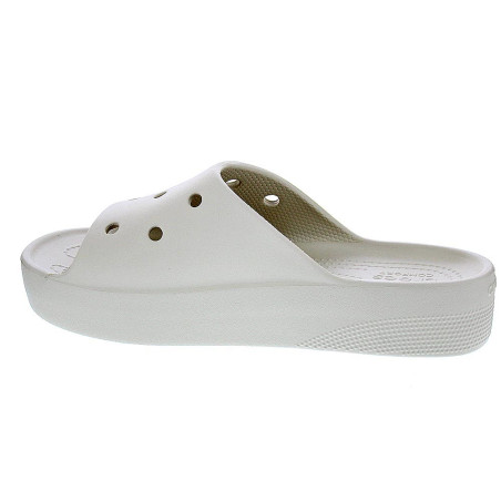 Sandalias Crocs zapatos Mujer modelo Classic Platform Slide Beige 