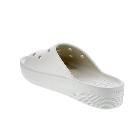 Sandalias Crocs zapatos Mujer modelo Classic Platform Slide Beige 