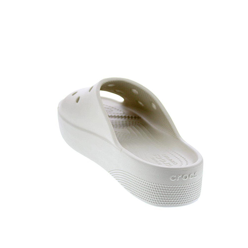 Sandalias Crocs zapatos Mujer modelo Classic Platform Slide Beige 