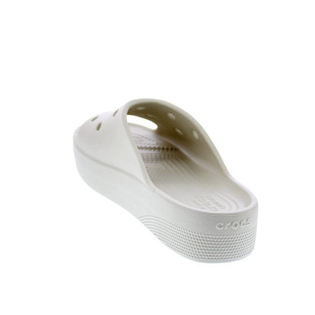 Sandalias Crocs zapatos Mujer modelo Classic Platform Slide Beige 