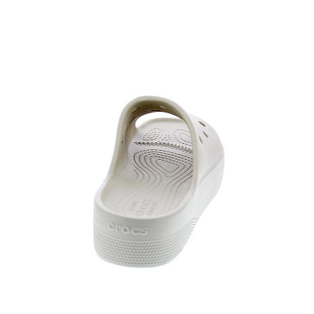 Sandalias Crocs zapatos Mujer modelo Classic Platform Slide Beige 