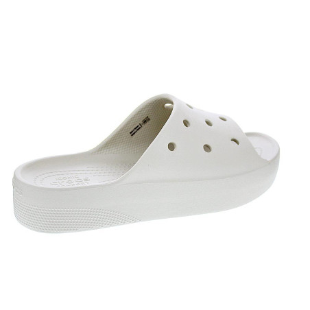 Sandalias Crocs zapatos Mujer modelo Classic Platform Slide Beige 