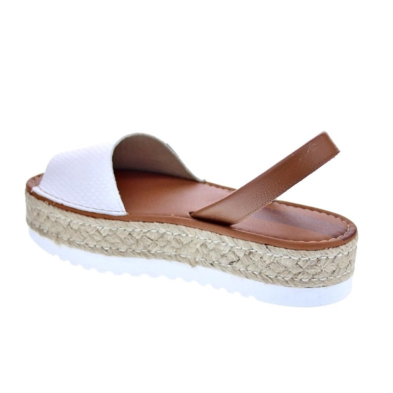 Sandalias Popa zapatos Mujer modelo Saona Blanco 