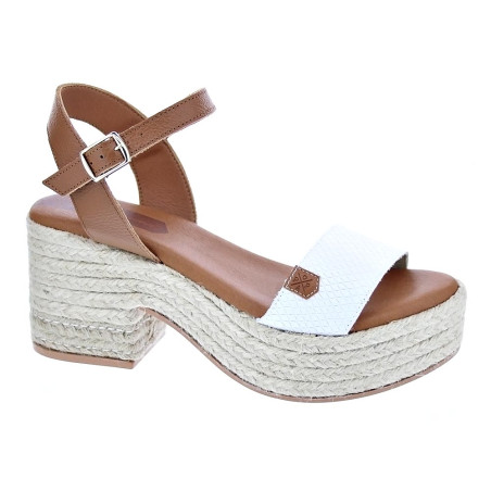 Sandalias Popa zapatos Mujer modelo Abaka Blanco 