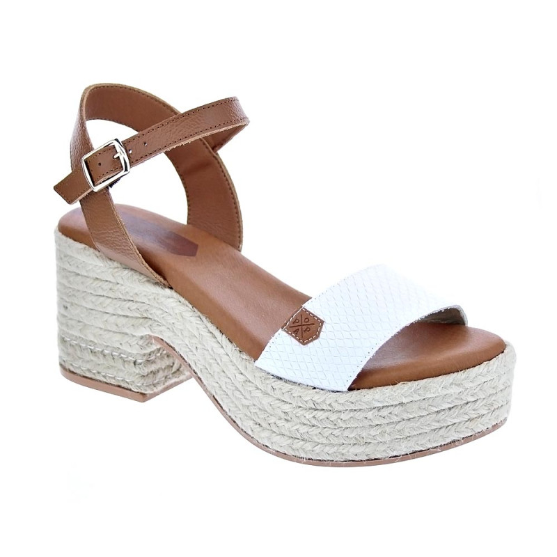Sandalias Popa zapatos Mujer modelo Abaka Blanco 
