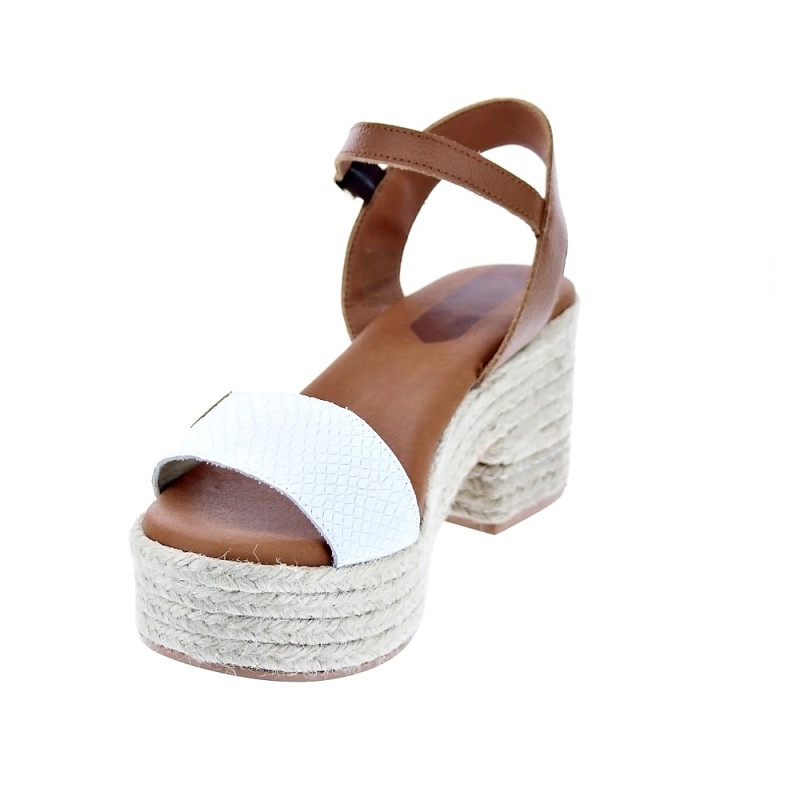 Sandalias Popa zapatos Mujer modelo Abaka Blanco 