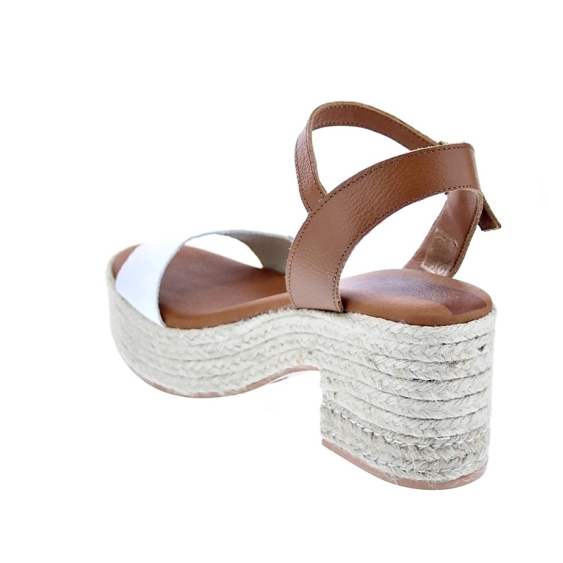 Sandalias Popa zapatos Mujer modelo Abaka Blanco 