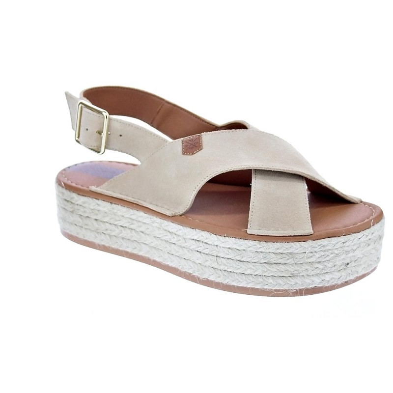 Sandalias Popa zapatos Mujer modelo Gamarro Beige 