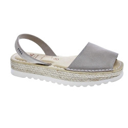 Abarcas menorquinas Avarca Pons zapatos Mujer modelo 116F Plataforma Beige  2