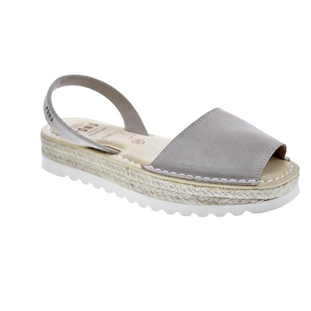 Abarcas menorquinas Avarca Pons zapatos Mujer modelo 116F Plataforma Beige 