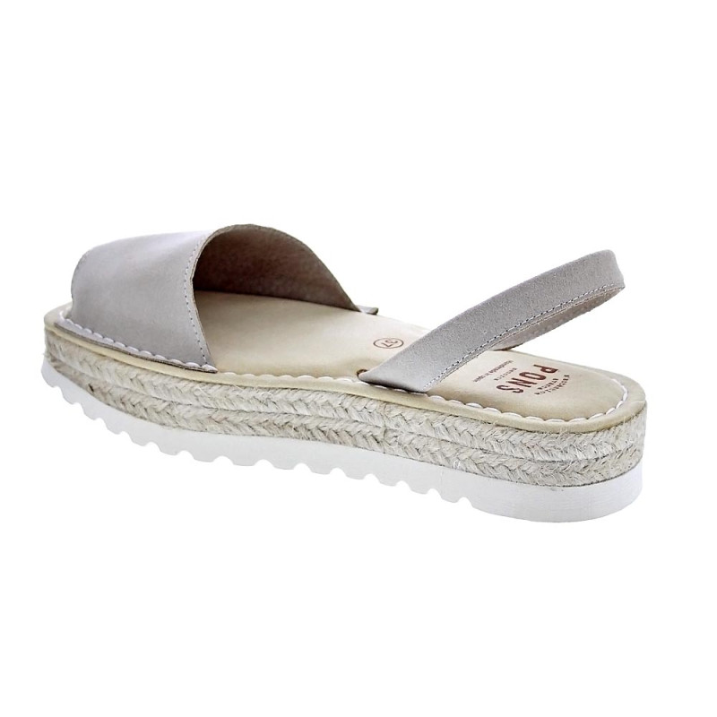 Abarcas menorquinas Avarca Pons zapatos Mujer modelo 116F Plataforma Beige 